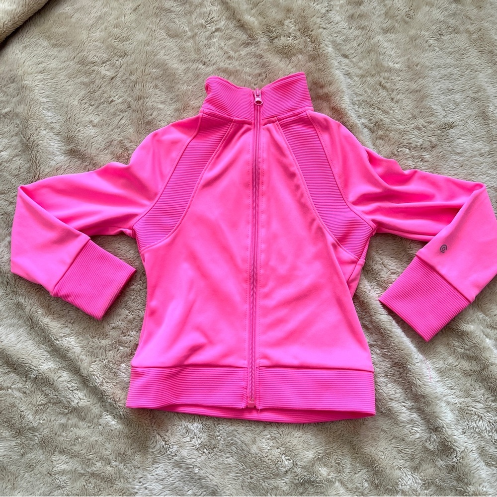 C9 by CHAMPION Girl's Hot Pink Long Sleeve Zip Up Sweater Size XS